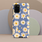 Daisies on Blue Tough case for Samsung® Matte Samsung Galaxy S20 Plus Samsung Tough Phone Case Globally Fulfilled Plants