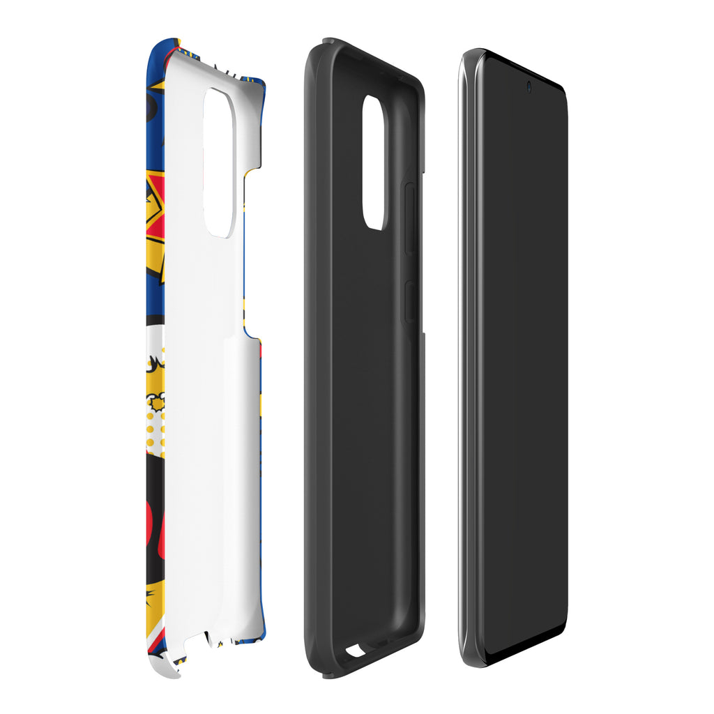 Comic Book Blue Tough case for Samsung® Samsung Tough Phone Case comic Globally Fulfilled