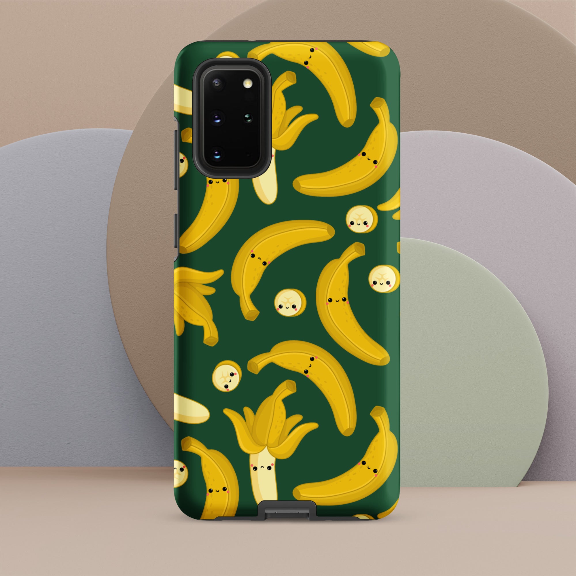 Happy Bananas - Tough case for Samsung® Matte Samsung Galaxy S20 Plus Samsung Tough Phone Case Food Globally Fulfilled