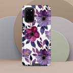 Purple Floral Tough case for Samsung® Matte Samsung Galaxy S20 Plus Samsung Tough Phone Case Globally Fulfilled Plants