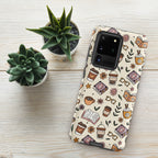 Books And Coffee Tough case for Samsung® Matte Samsung Galaxy S20 Ultra Samsung Tough Phone Case Coffee Globally Fulfilled Reading