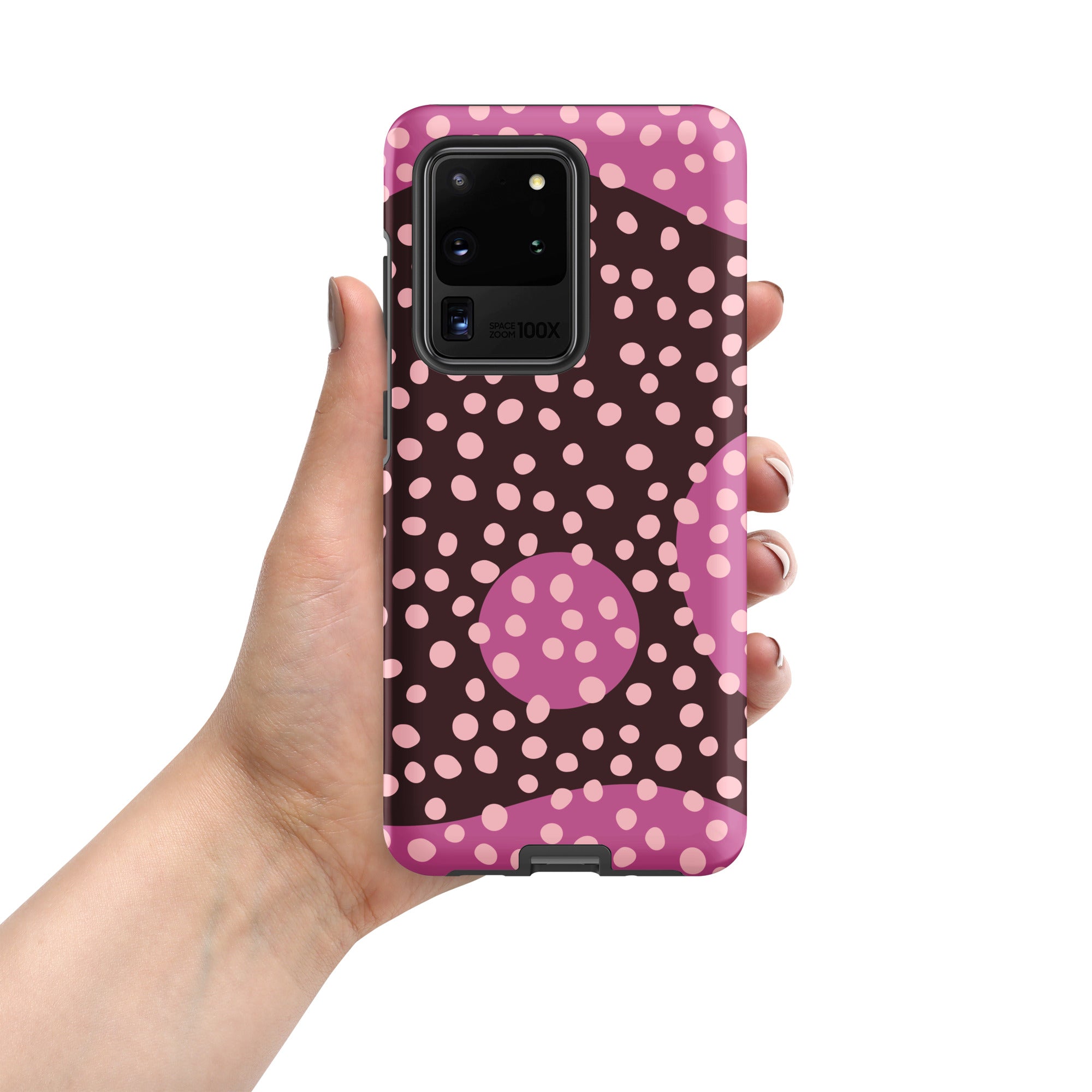 Pink Dots - Tough case for Samsung® Matte Samsung Galaxy S20 Ultra Samsung Tough Phone Case Globally Fulfilled