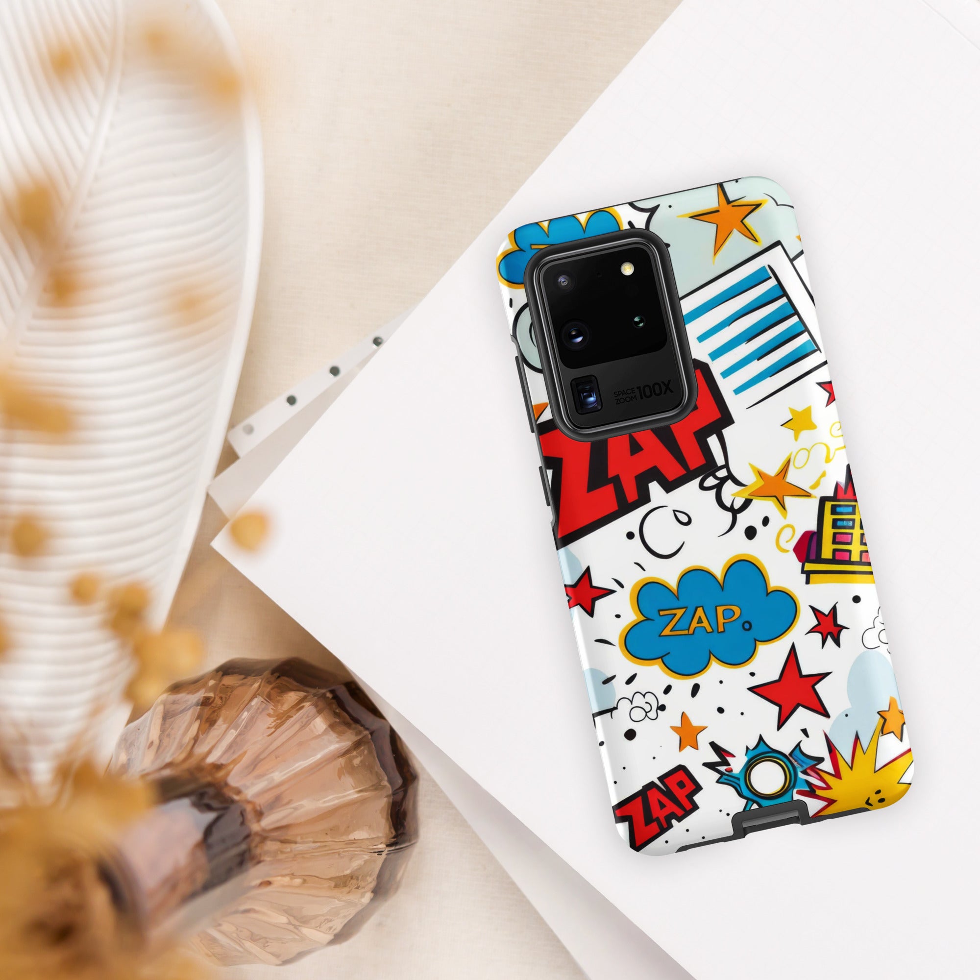 Comic Book Zap - Tough case for Samsung® Matte Samsung Galaxy S20 Ultra Samsung Tough Phone Case comic Globally Fulfilled
