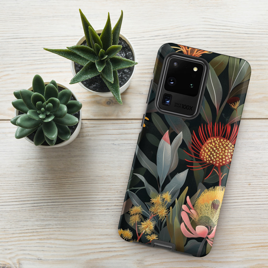 Australian Native Flowers Tough case for Samsung® Matte Samsung Galaxy S20 Ultra Samsung Tough Phone Case Globally Fulfilled Plants