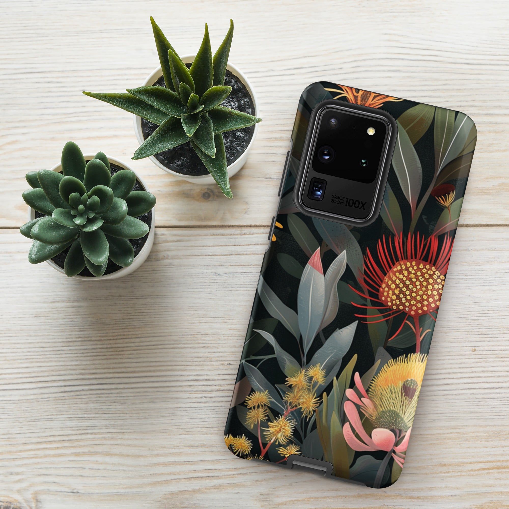 Australian Native Flowers - Tough case for Samsung® Matte Samsung Galaxy S20 Ultra Samsung Tough Phone Case Globally Fulfilled Plants