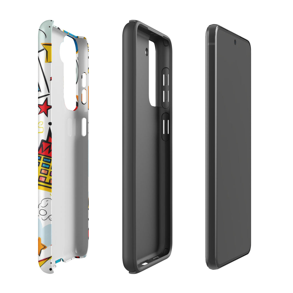 Comic Book Zap Tough case for Samsung® Matte Samsung Galaxy S21 FE Samsung Tough Phone Case comic Globally Fulfilled