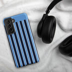Blue Stripe Tough case for Samsung® Matte Samsung Galaxy S21 Samsung Tough Phone Case Globally Fulfilled