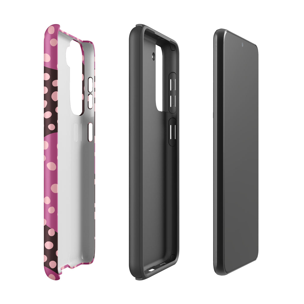 Pink Dots Tough case for Samsung® Matte Samsung Galaxy S21 Samsung Tough Phone Case Globally Fulfilled