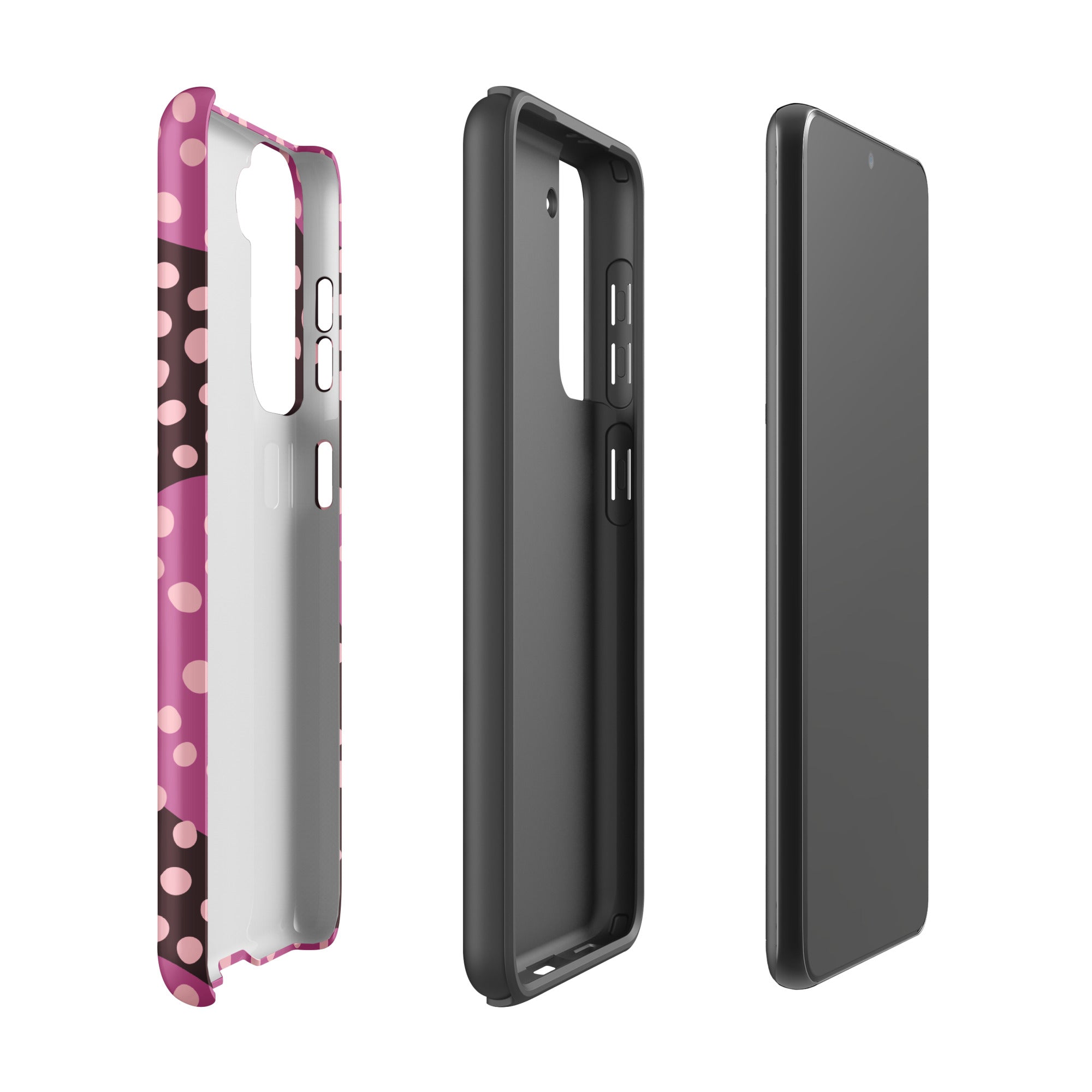 Pink Dots - Tough case for Samsung® Matte Samsung Galaxy S21 Samsung Tough Phone Case Globally Fulfilled