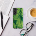 Palm Fronds - Tough case for Samsung® Matte Samsung Galaxy S21 Samsung Tough Phone Case Globally Fulfilled Plants