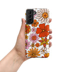 Retro Flowers Tough case for Samsung® Matte Samsung Galaxy S21 Plus Samsung Tough Phone Case Globally Fulfilled Plants Retro