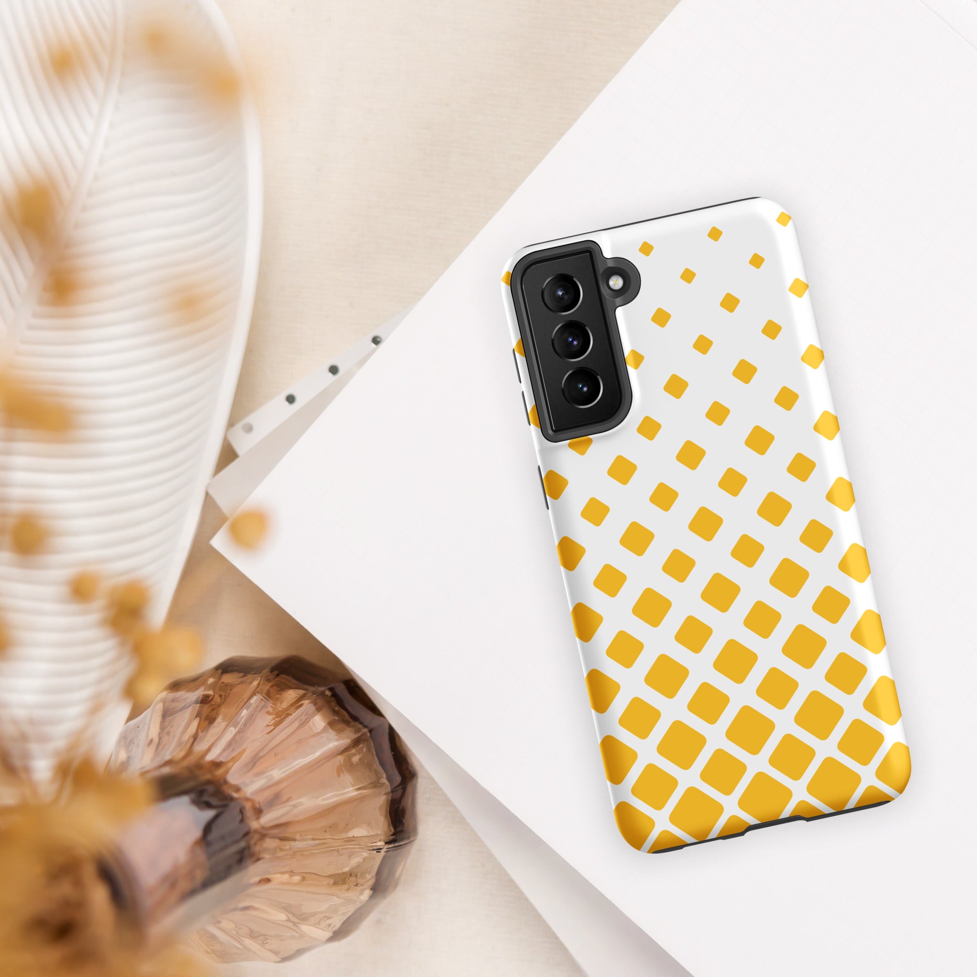 Yellow Diamonds Tough case for Samsung® Matte Samsung Galaxy S21 Plus Samsung Tough Phone Case Globally Fulfilled
