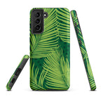 Palm Fronds - Tough case for Samsung® Matte Samsung Galaxy S21 Plus Samsung Tough Phone Case Globally Fulfilled Plants