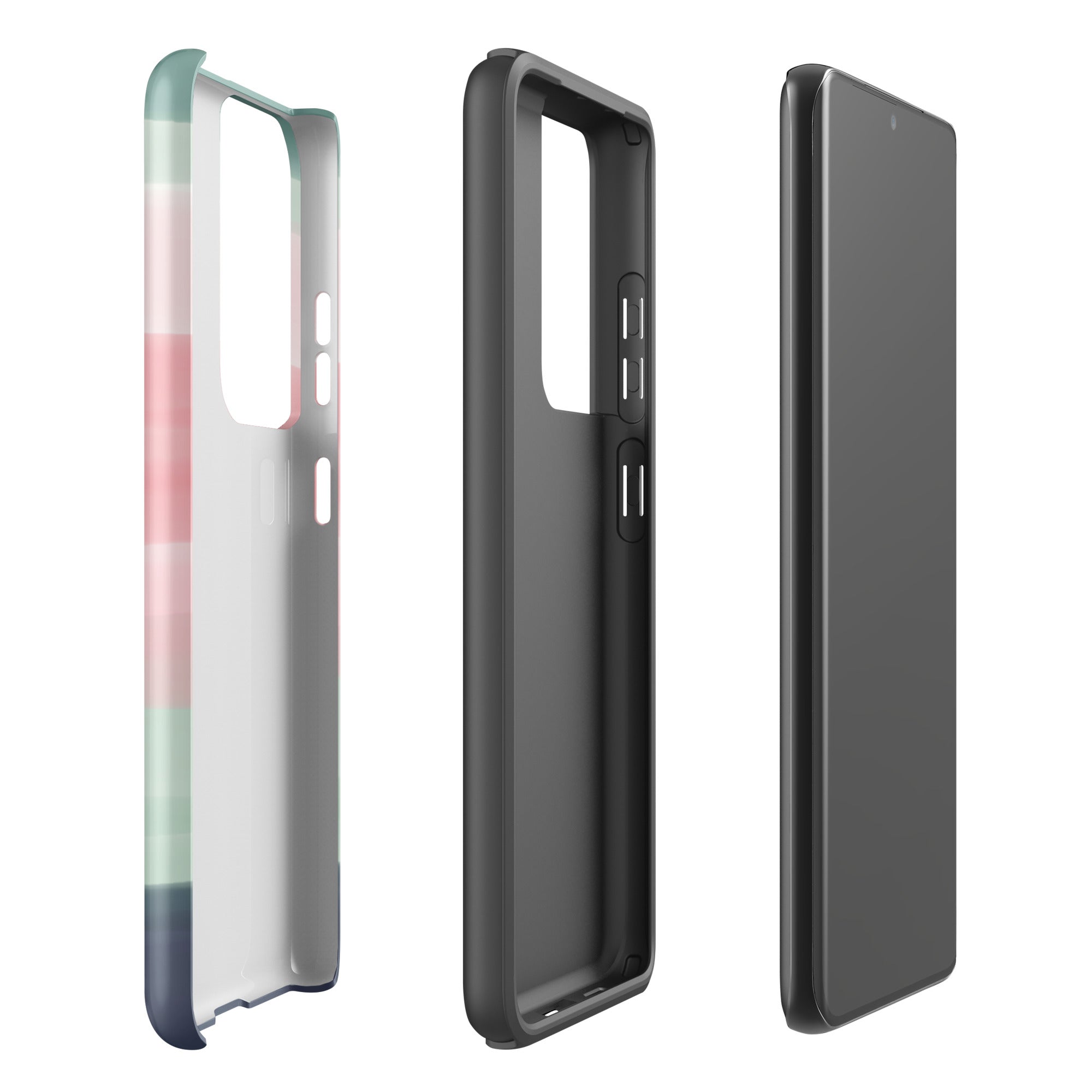 Pastel Stripes Tough case for Samsung® Matte Samsung Galaxy S21 Ultra Samsung Tough Phone Case Globally Fulfilled