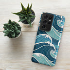 Ocean Waves Tough case for Samsung® Matte Samsung Galaxy S21 Ultra Samsung Tough Phone Case Globally Fulfilled Ocean Surf