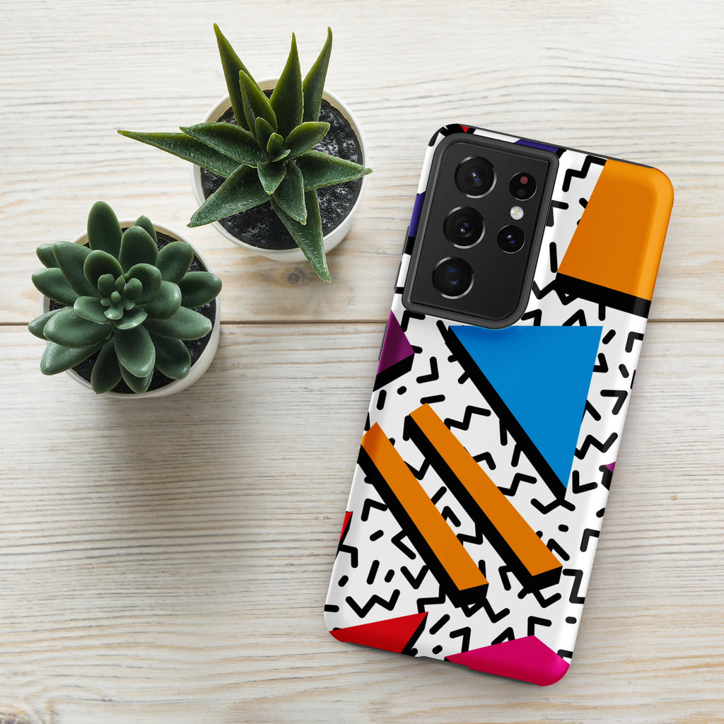 Graphic 80's Tough case for Samsung® Matte Samsung Galaxy S21 Ultra Samsung Tough Phone Case Globally Fulfilled Retro