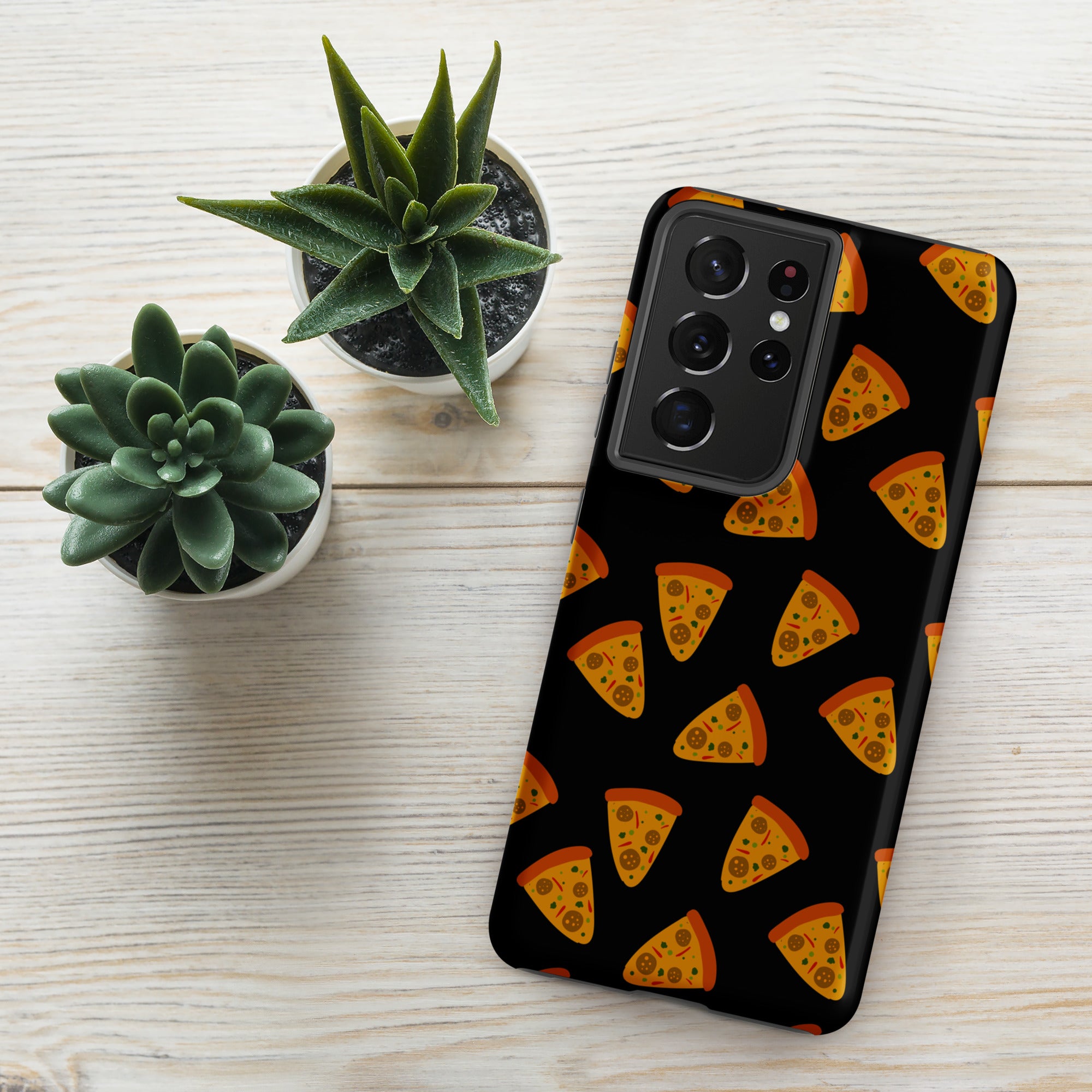 Pizzas - Tough case for Samsung® Matte Samsung Galaxy S21 Ultra Samsung Tough Phone Case Food Globally Fulfilled