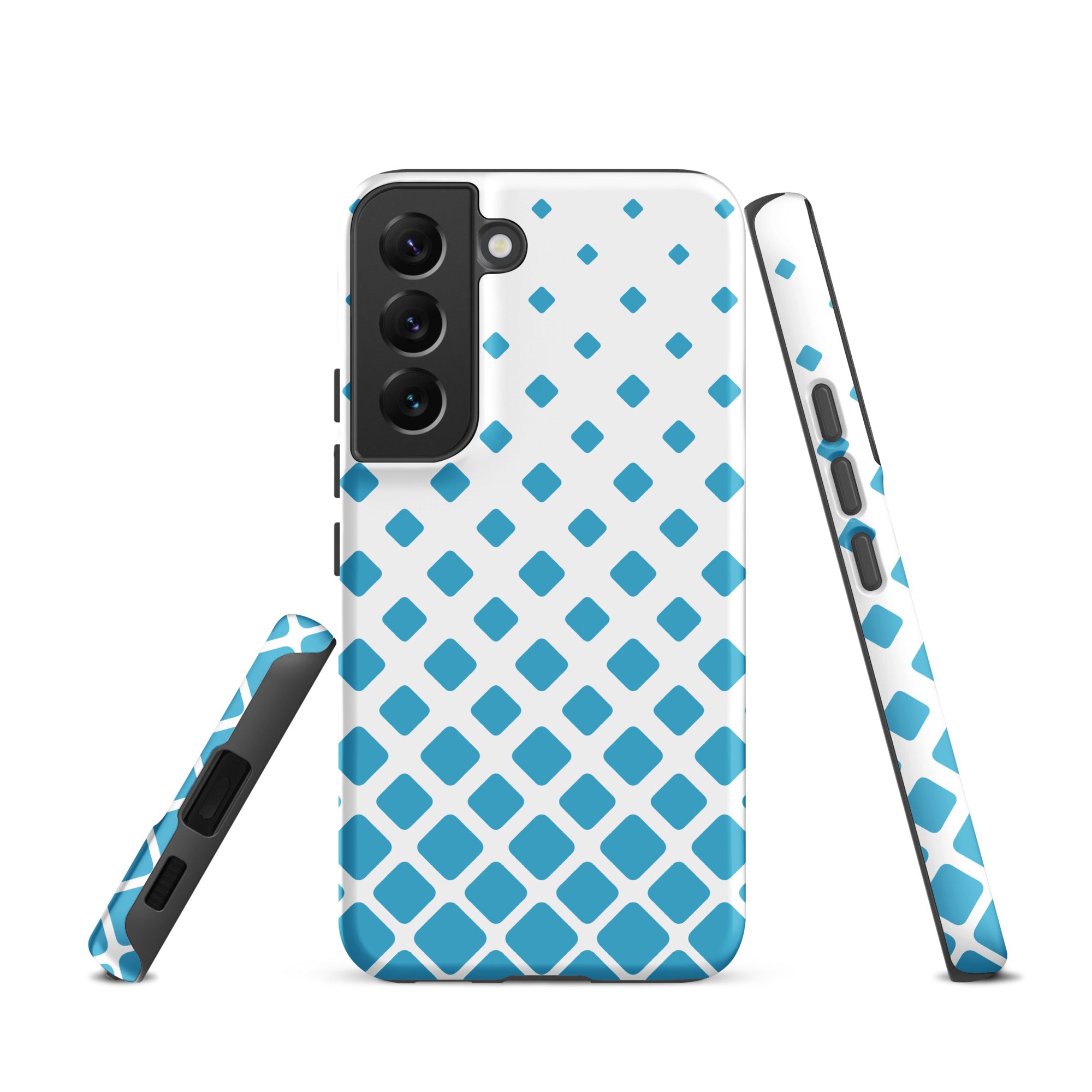 Blue Diamonds - Tough case for Samsung® Matte Samsung Galaxy S22 Samsung Tough Phone Case Globally Fulfilled