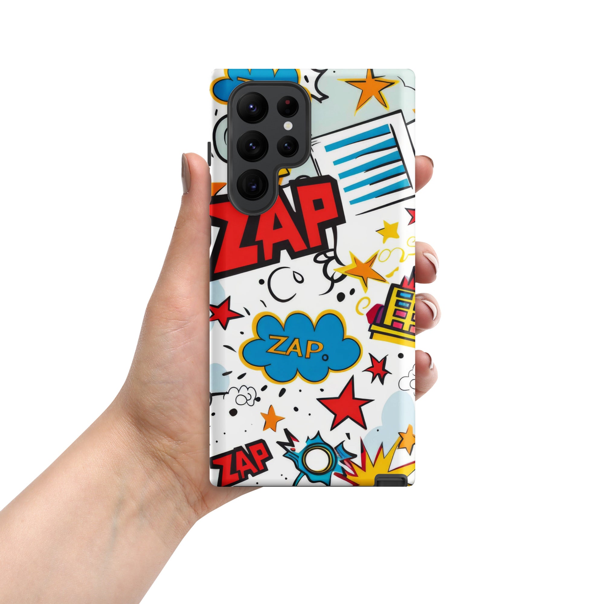 Comic Book Zap - Tough case for Samsung® Matte Samsung Galaxy S22 Ultra Samsung Tough Phone Case comic Globally Fulfilled