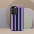 Purple Stripe Tough case for Samsung® Matte Samsung Galaxy S23 Samsung Tough Phone Case Globally Fulfilled