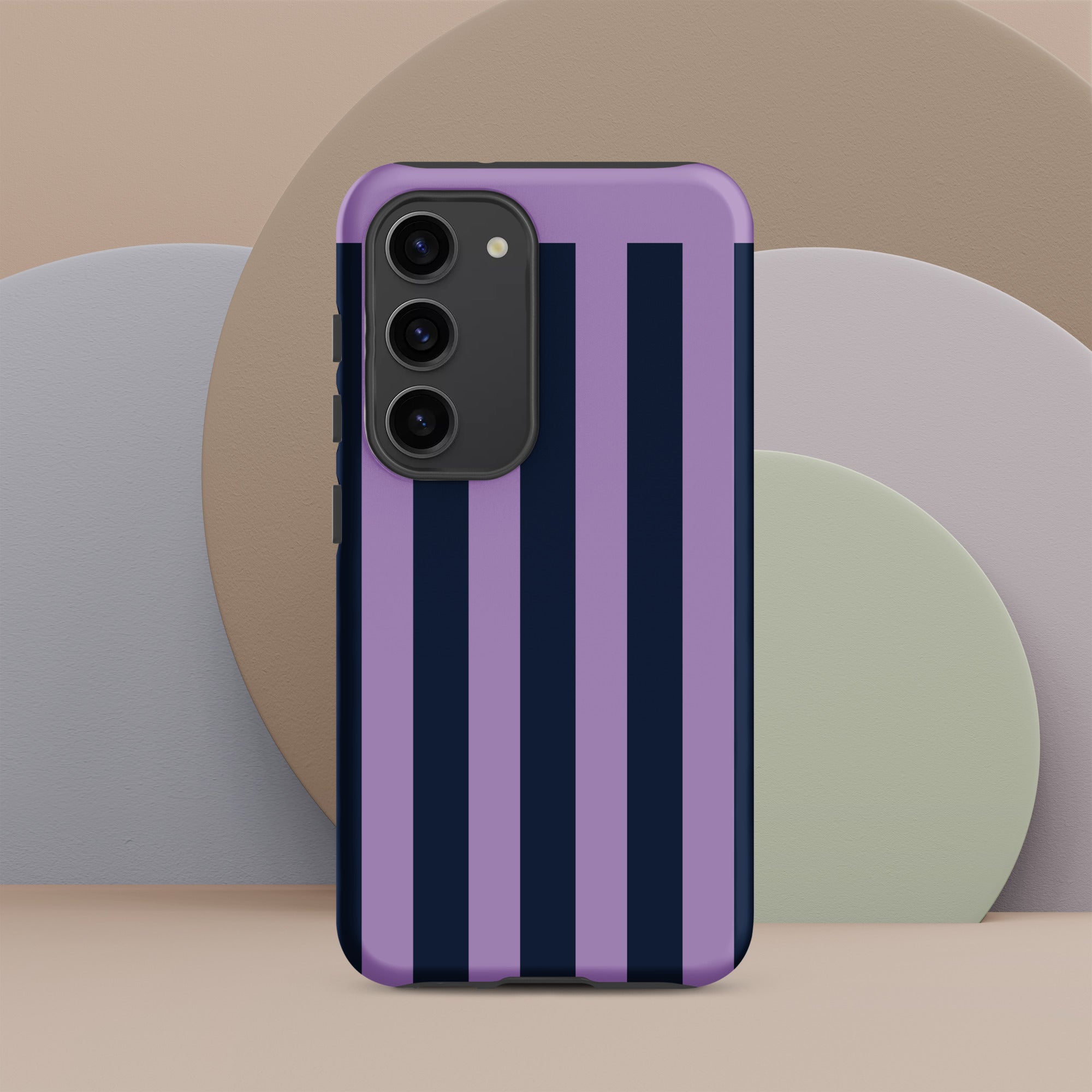 Purple Stripe Tough case for Samsung® Matte Samsung Galaxy S23 Samsung Tough Phone Case Globally Fulfilled