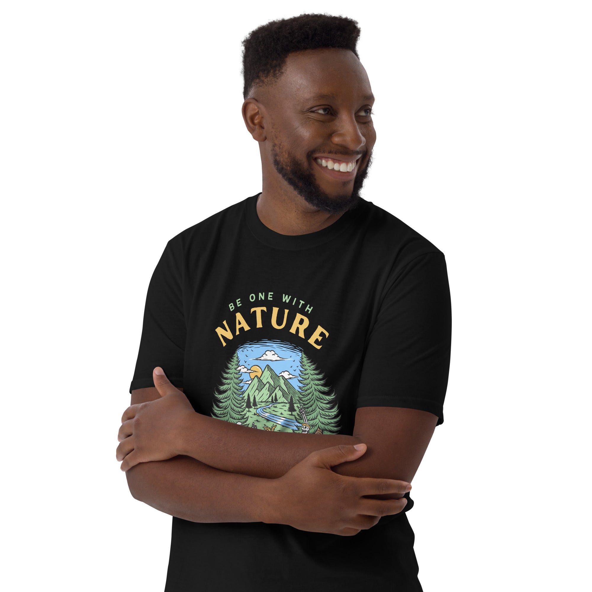 Be One With Nature - Short-Sleeve Unisex T-Shirt Unisex T-shirt Environment Globally Fulfilled Printed Worldwide