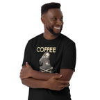 Coffee Keeps Me Alive, Skeleton - Short-Sleeve Unisex T-Shirt Unisex T-shirt Coffee Globally Fulfilled Printed Worldwide