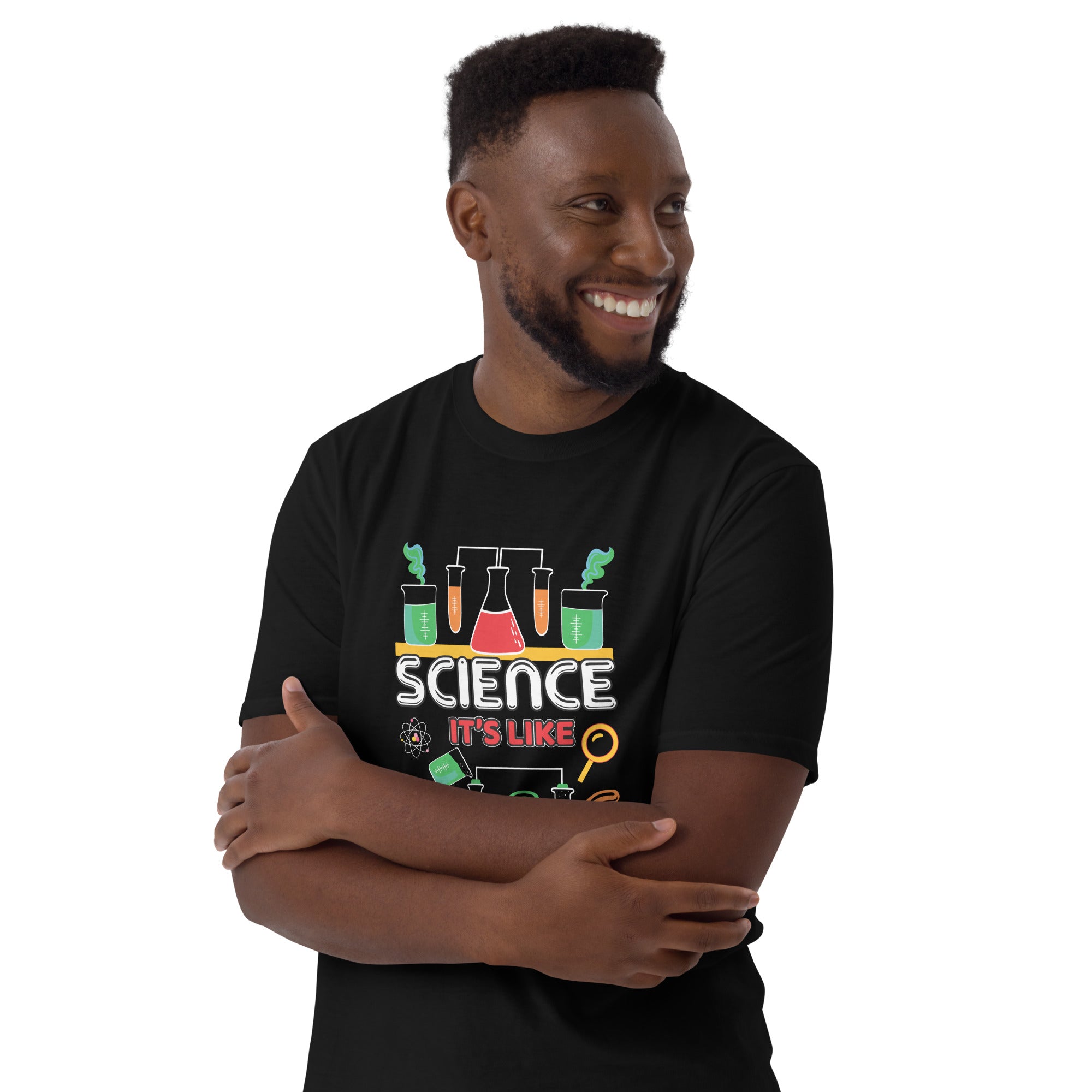 Science, It's Like Magic But Real - Short-Sleeve Unisex T-Shirt Unisex T-shirt Globally Fulfilled Science