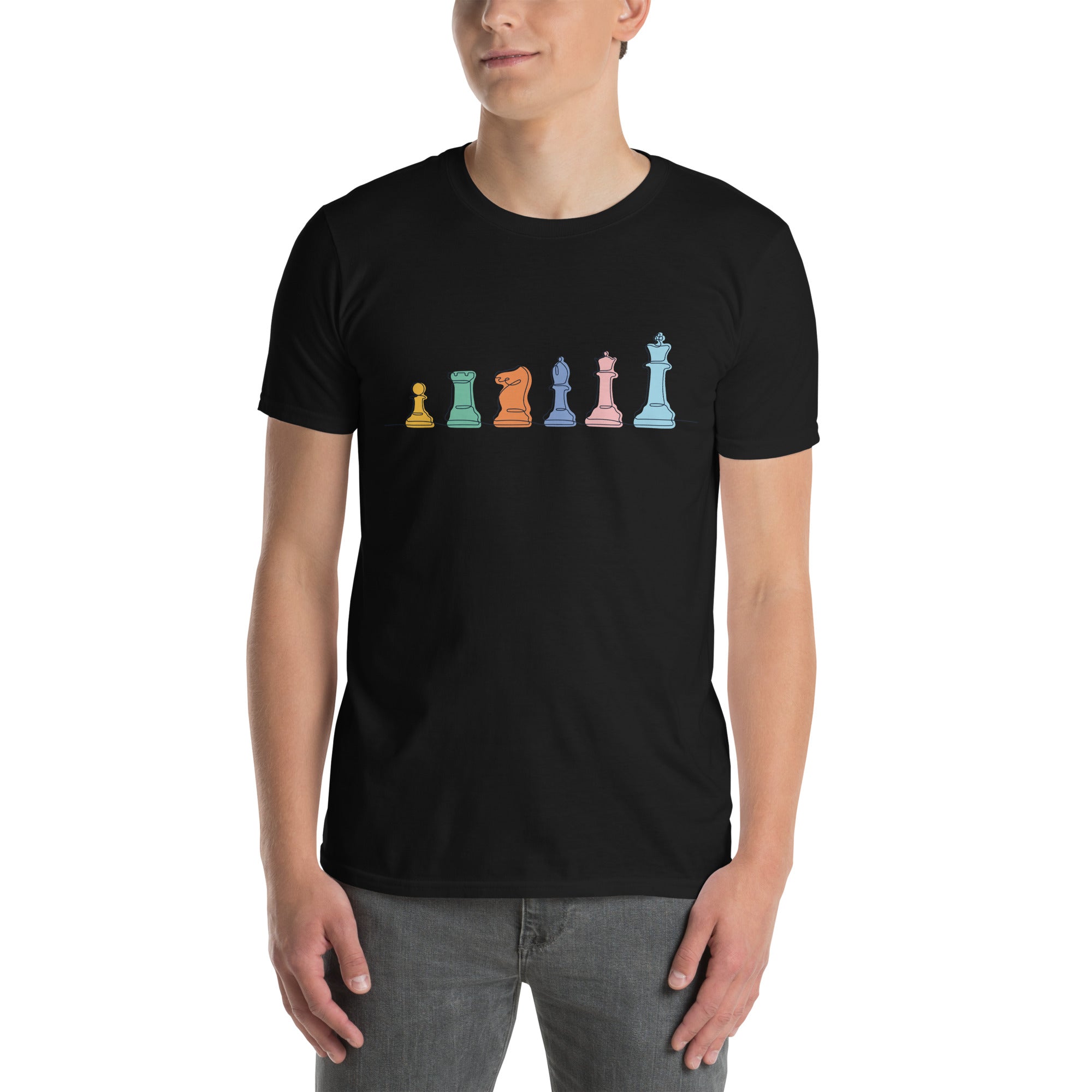 Chess - Short-Sleeve Unisex T-Shirt Unisex T-shirt Games Globally Fulfilled Printed Worldwide