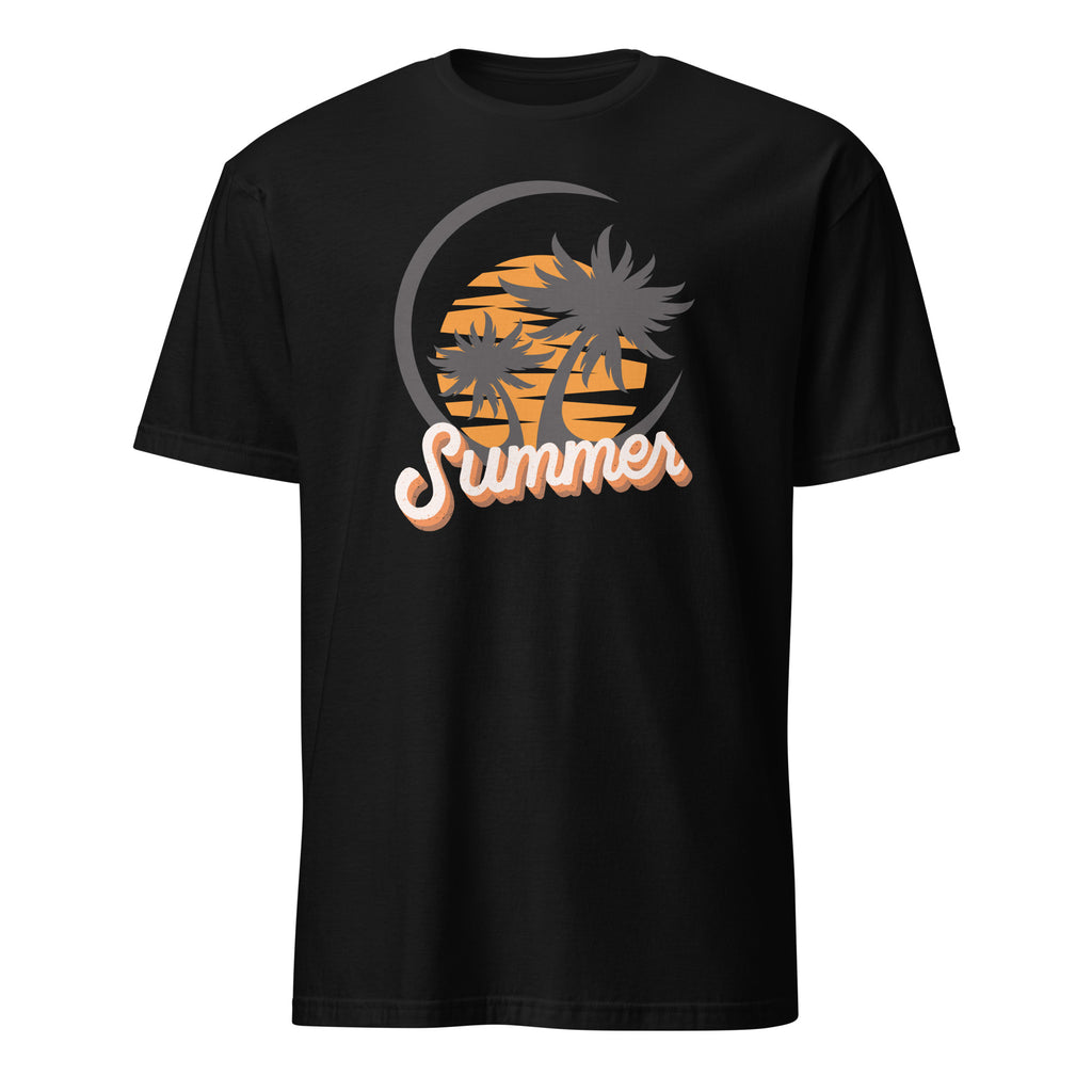 Retro Summer - Short-Sleeve Unisex T-Shirt Black Unisex T-shirt Globally Fulfilled Printed Worldwide Retro Summer