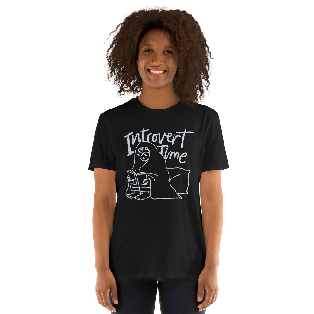 Introvert Time - Short-Sleeve Unisex T-Shirt Unisex T-shirt Globally Fulfilled Printed Worldwide