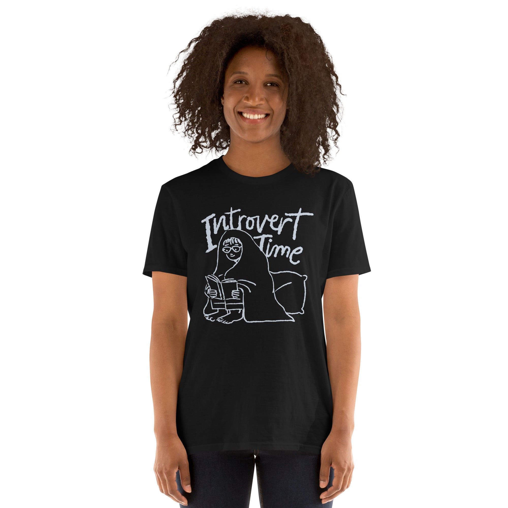 Introvert Time - Short-Sleeve Unisex T-Shirt Unisex T-shirt Globally Fulfilled Printed Worldwide