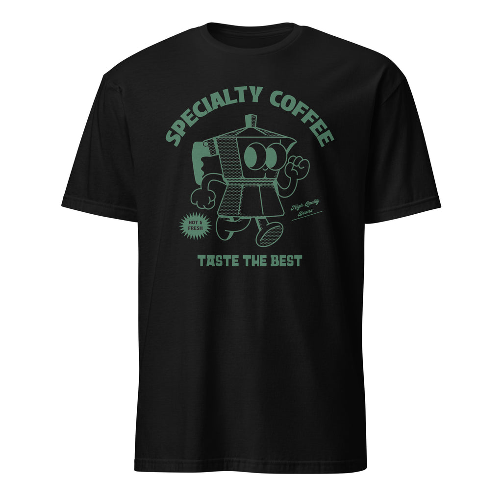 Specialty Coffee - Short-Sleeve Unisex T-Shirt Black Unisex T-shirt Coffee Globally Fulfilled Printed Worldwide