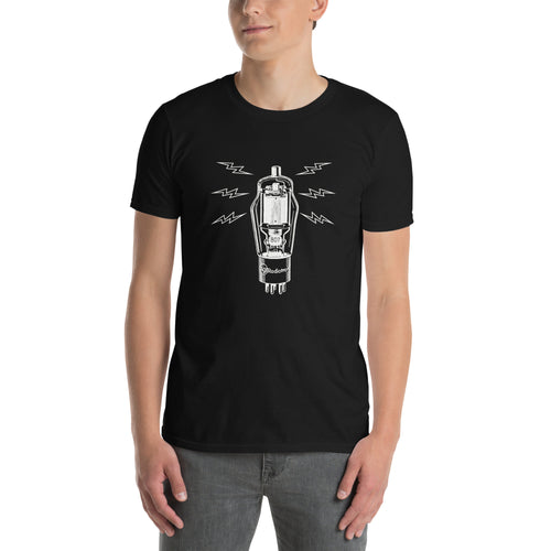 Amplifier Tube Valve - Short-Sleeve Unisex T-Shirt Unisex T-shirt Globally Fulfilled Music Printed Worldwide Retro