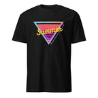 80's Summer - Short-Sleeve Unisex T-Shirt Black Unisex T-shirt Globally Fulfilled Printed Worldwide Retro Summer