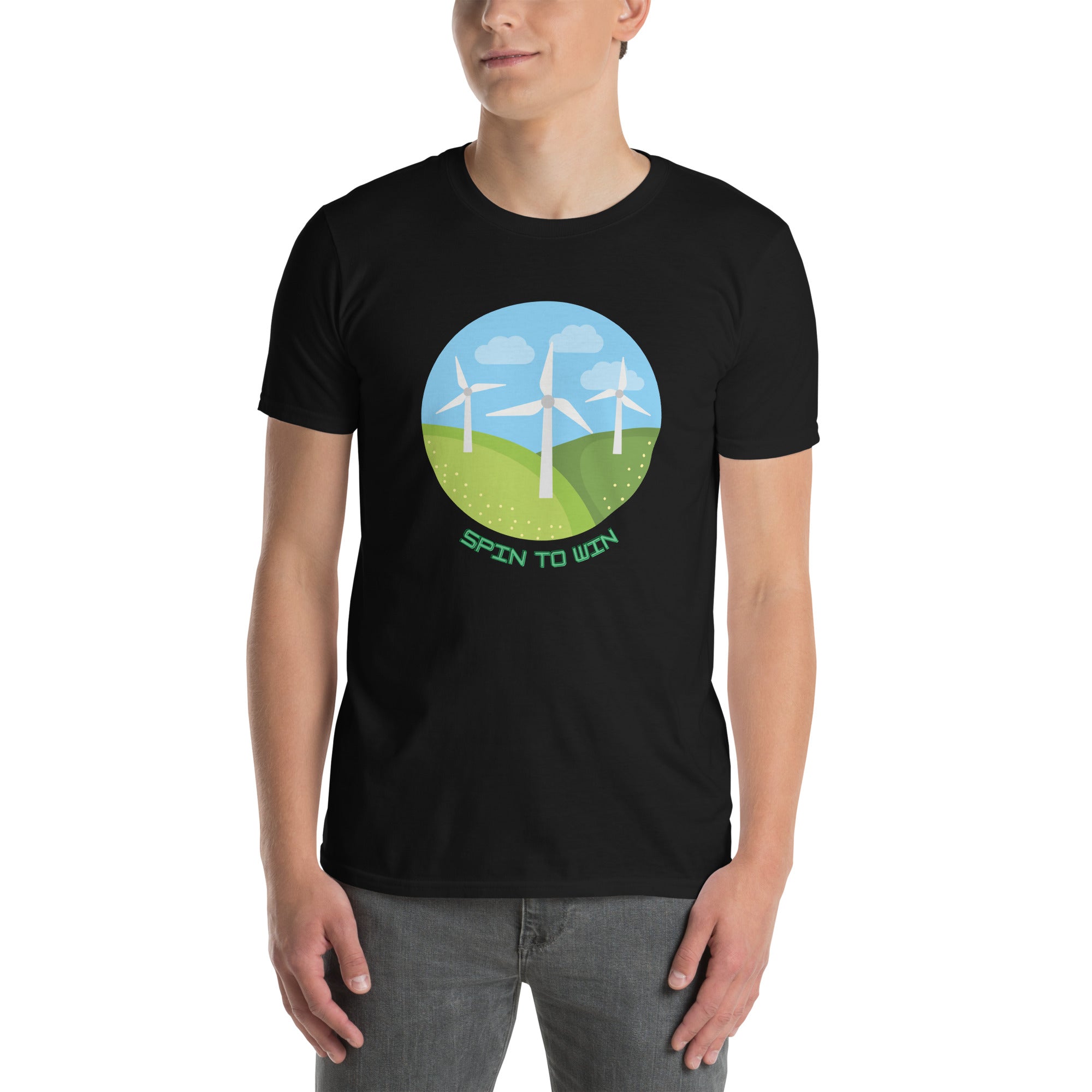 Spin To Win - Short-Sleeve Unisex T-Shirt Unisex T-shirt Environment Globally Fulfilled Printed Worldwide
