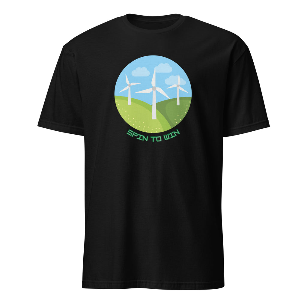 Spin To Win - Short-Sleeve Unisex T-Shirt Black Unisex T-shirt Environment Globally Fulfilled Printed Worldwide