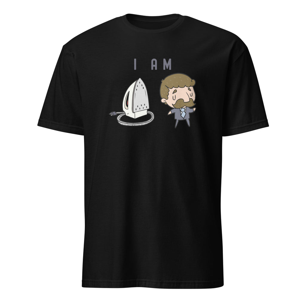 I Am Ironing Man - Short-Sleeve Unisex T-Shirt Black Unisex T-shirt Comic Globally Fulfilled Printed Worldwide