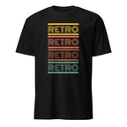 Retro - Short-Sleeve Unisex T-Shirt Black Unisex T-shirt Globally Fulfilled Printed Worldwide Retro