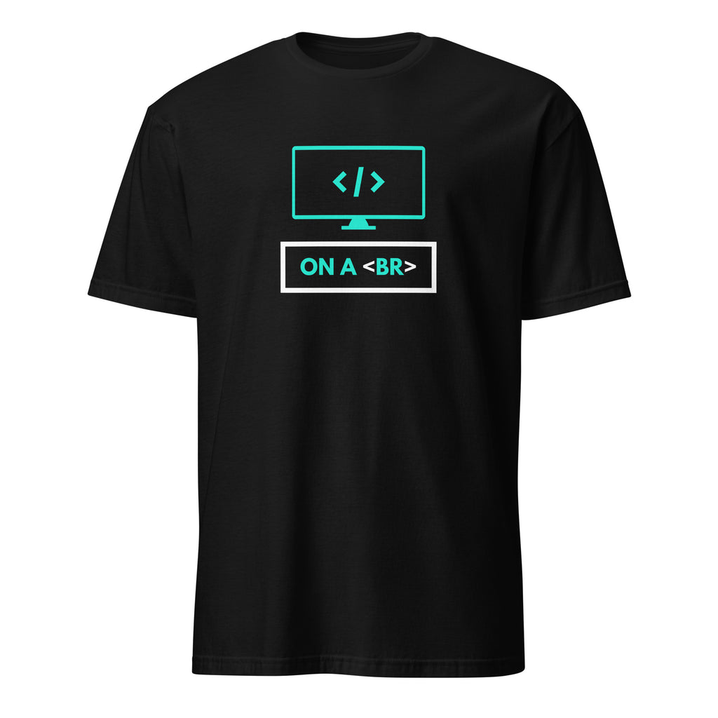 On A Break - Short-Sleeve Unisex T-Shirt Black Unisex T-shirt Globally Fulfilled Printed Worldwide Tech