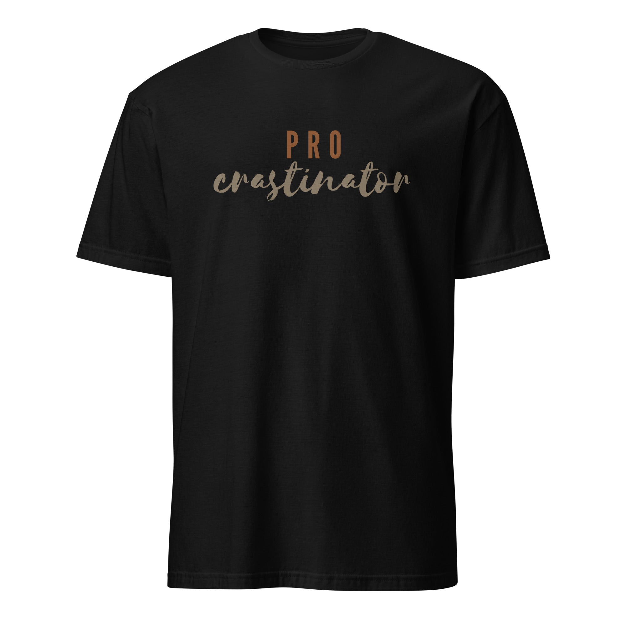 Procrastinator - Short-Sleeve Unisex T-Shirt Black Unisex T-shirt Globally Fulfilled Printed Worldwide