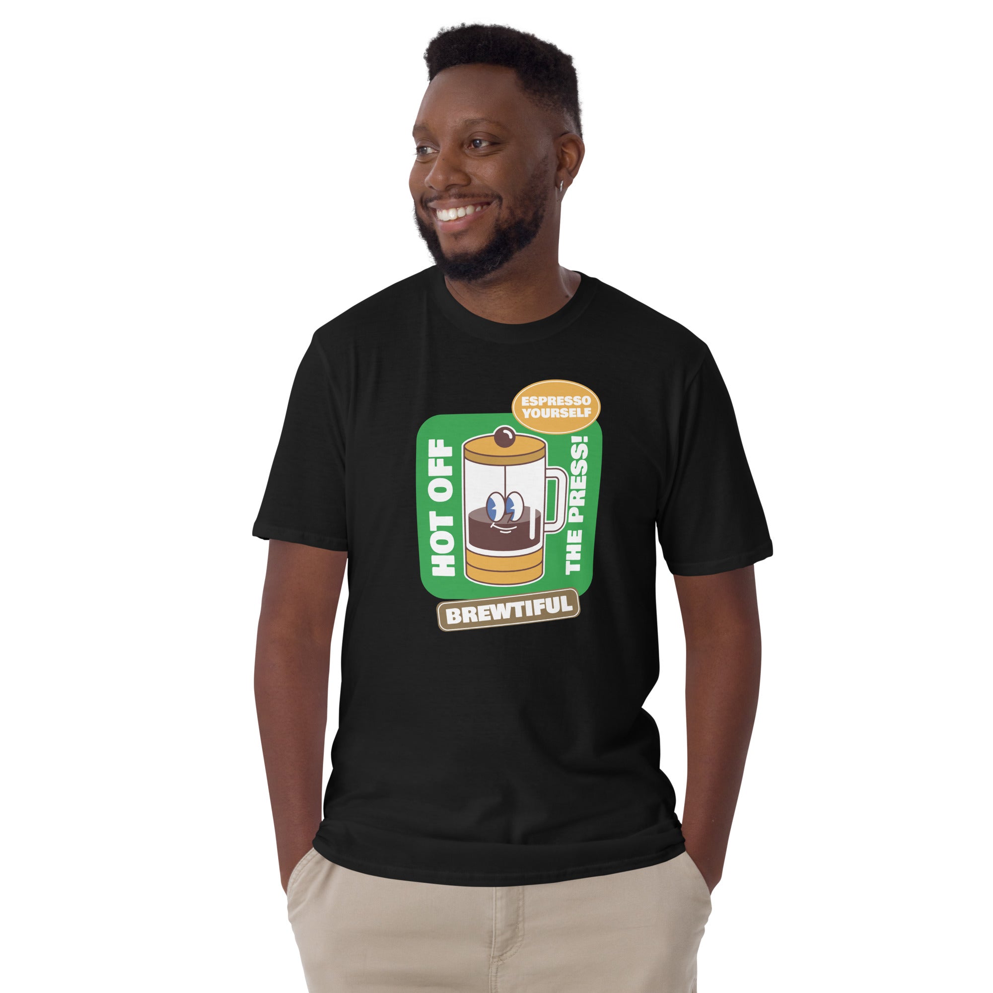 Brewtiful - Short-Sleeve Unisex T-Shirt Unisex T-shirt Coffee Globally Fulfilled Printed Worldwide