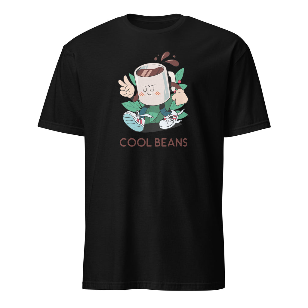Cool Beans, Coffee - Short-Sleeve Unisex T-Shirt Black Unisex T-shirt Coffee Globally Fulfilled Printed Worldwide