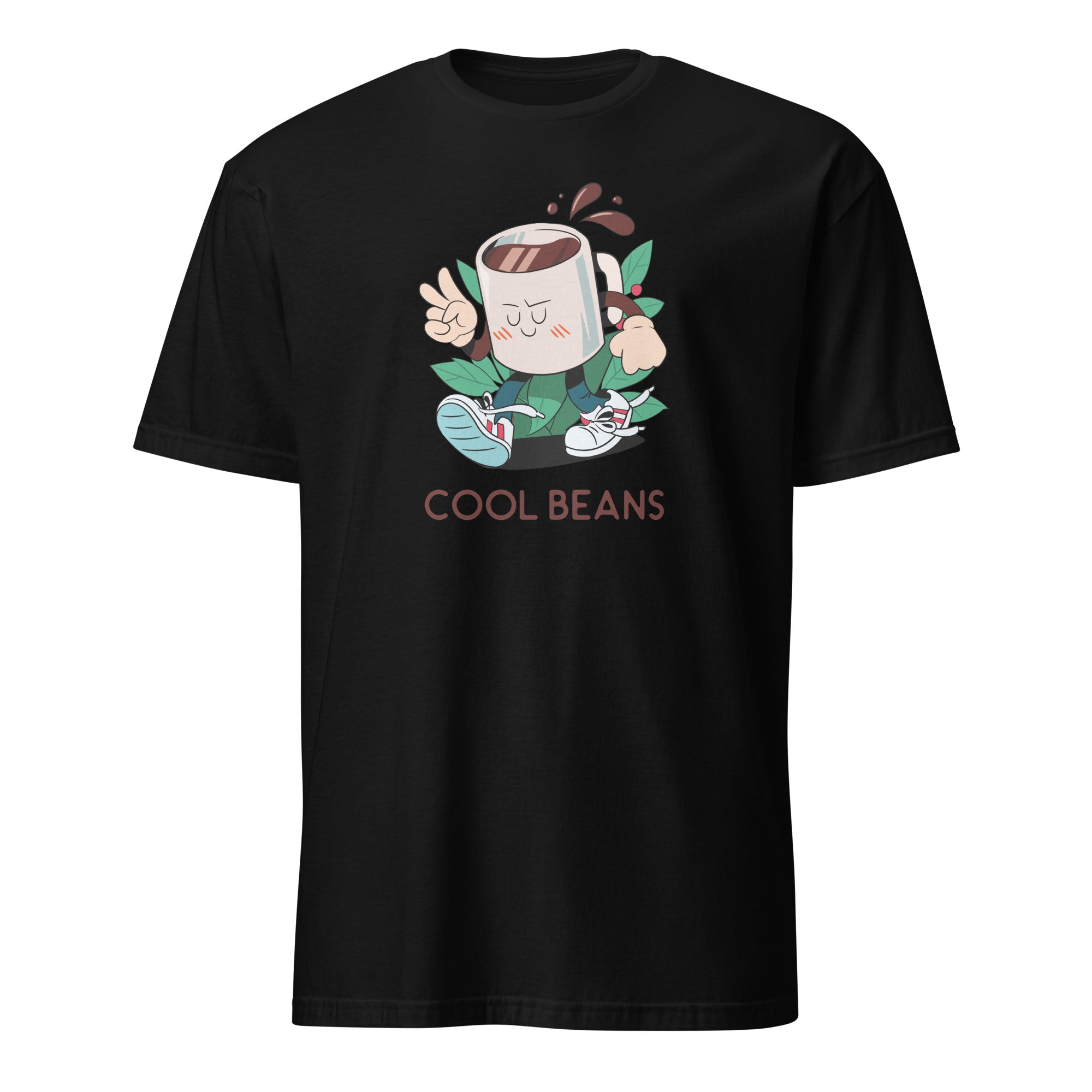 Cool Beans, Coffee - Short-Sleeve Unisex T-Shirt Black Unisex T-shirt Coffee Globally Fulfilled Printed Worldwide
