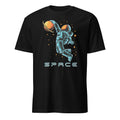 Astronaut Basketball - Short-Sleeve Unisex T-Shirt Black Unisex T-shirt Globally Fulfilled Printed Worldwide Space