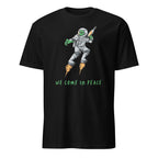 Alien, We Come In Peace - Short-Sleeve Unisex T-Shirt Black Unisex T-shirt funny Globally Fulfilled Printed Worldwide sci fi