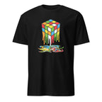 Melting Game Cube - Short-Sleeve Unisex T-Shirt Black Unisex T-shirt Games Globally Fulfilled