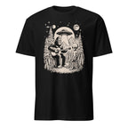 Bigfoot And Alien Playing Guitar - Short-Sleeve Unisex T-Shirt Black Unisex T-shirt Music Printed Offshore