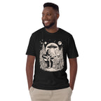 Bigfoot And Alien Playing Guitar - Short-Sleeve Unisex T-Shirt Unisex T-shirt Music Printed Offshore