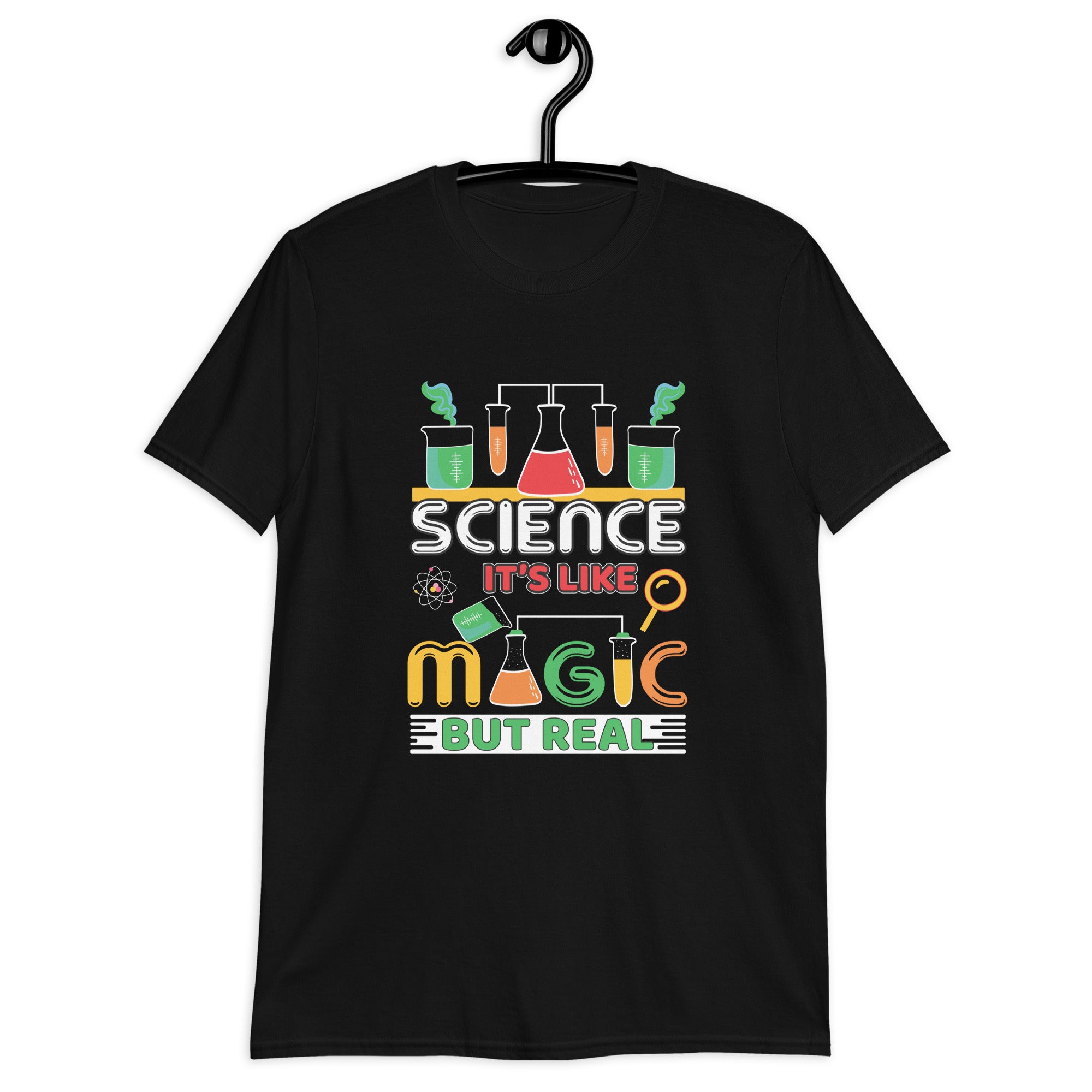 Science, It's Like Magic But Real - Short-Sleeve Unisex T-Shirt Unisex T-shirt Globally Fulfilled Science
